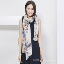 Silk Ladies Fashion Scarf, цифровая печать